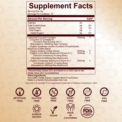 Super Vitality - Curcumin Mushroom Coffee
