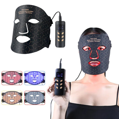 UBilli LED Face Mask 4-Wavelength Light Therapy Device